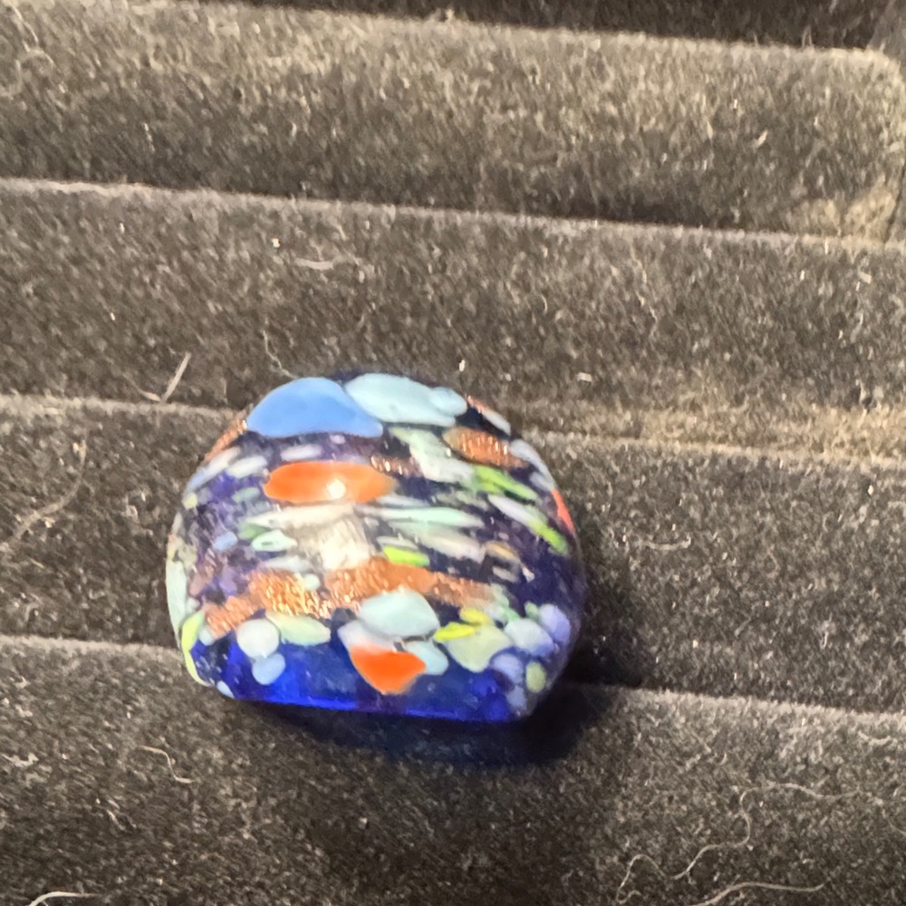 Colorful Glass Art Ring